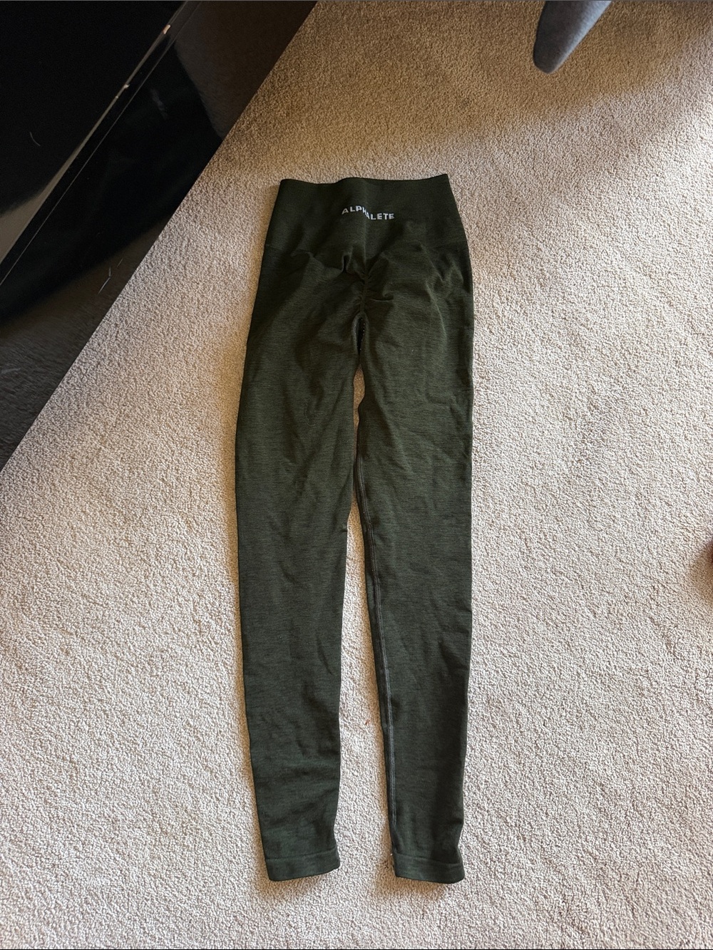 Alphalete Olive Seamless Kids Leggings